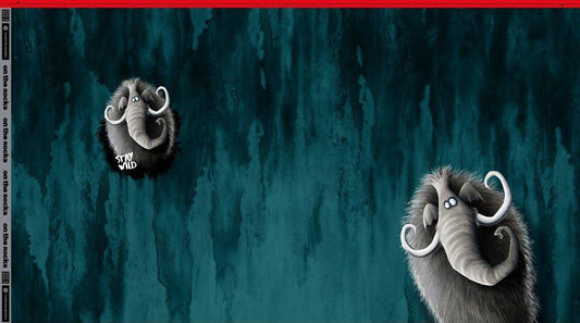 schöner kuscheliger Sweat Stoff mit einem Mammut Motiv by Thorsten Berger Design