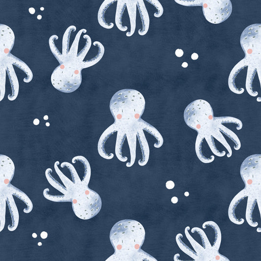 Stoff VB Blue Sea Squid
