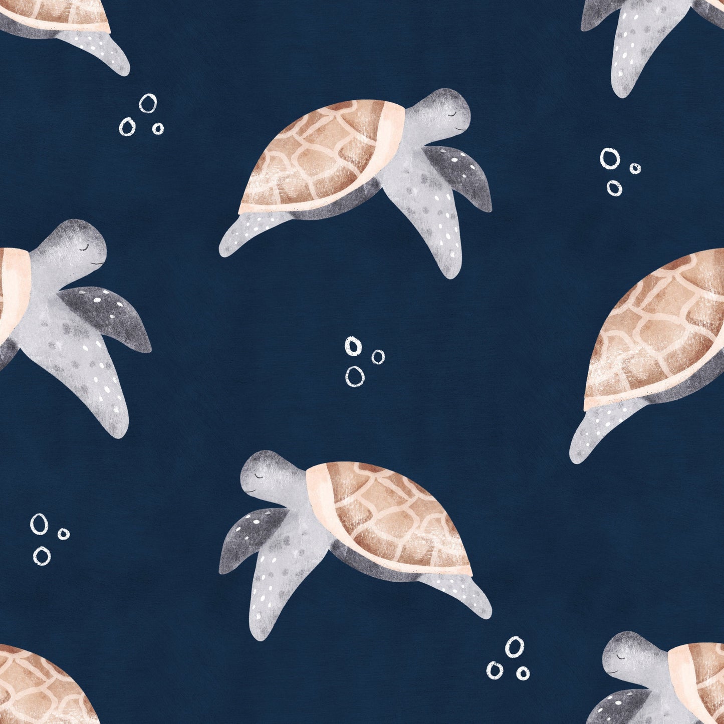 Stoff VB Blue Sea Turtle