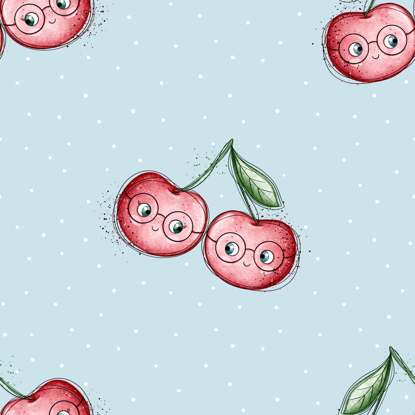 Stoff VB Cherry Früchtchen