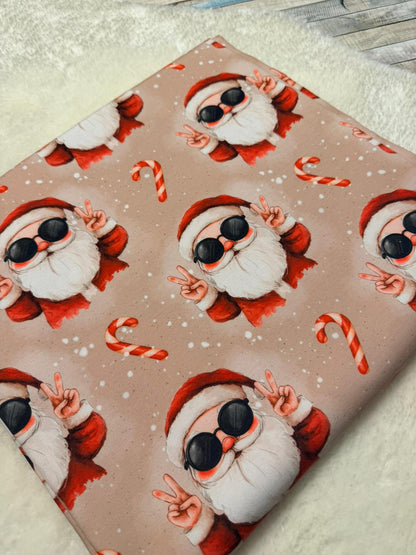 Rest Stoff Sweat VB cooler Weihnachtsmann