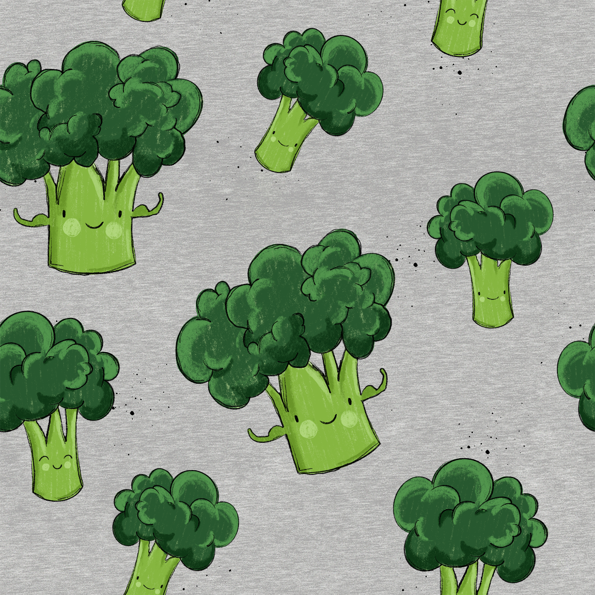 Stoff VB kleiner Broccoli