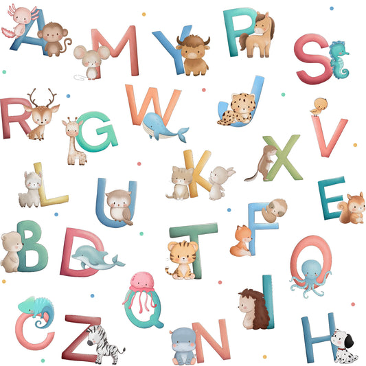 Stoff VB Animal Alphabet