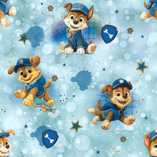 Stoff VB little Police Dogs