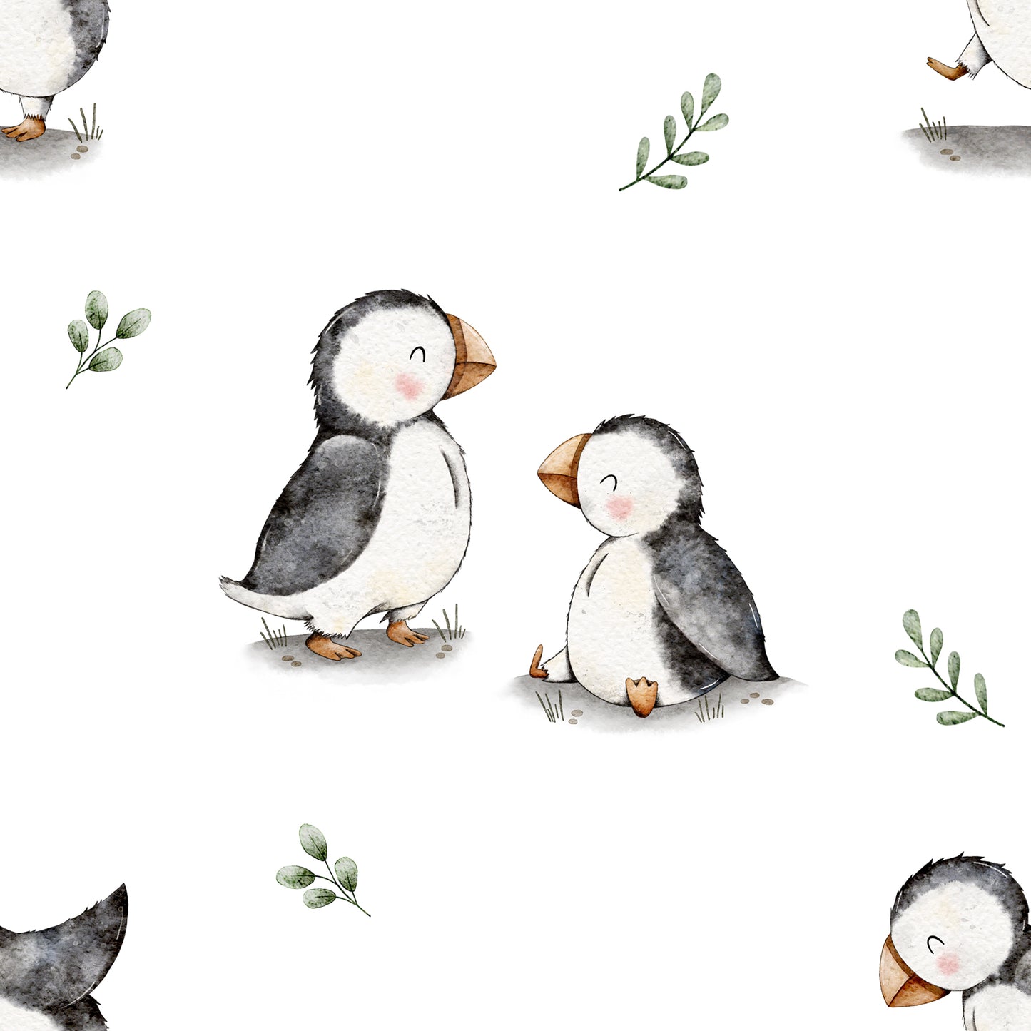 Stoff VB little Puffins