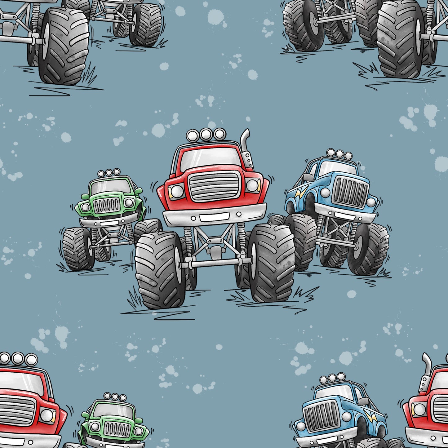 Stoff VB Monster Trucks