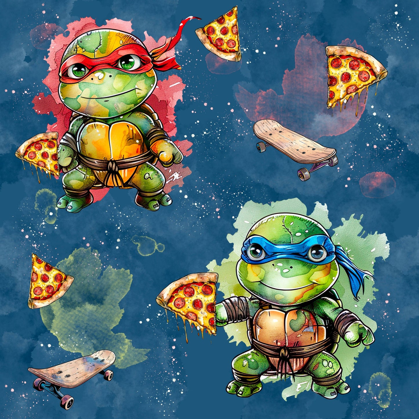 Stoff VB Pizza Turtle