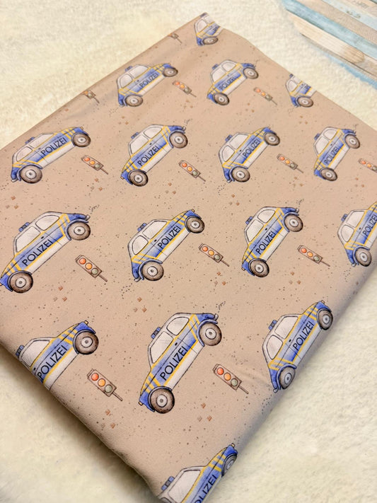 Rest Stoff Sweat VB Polizei Cars 100 cm