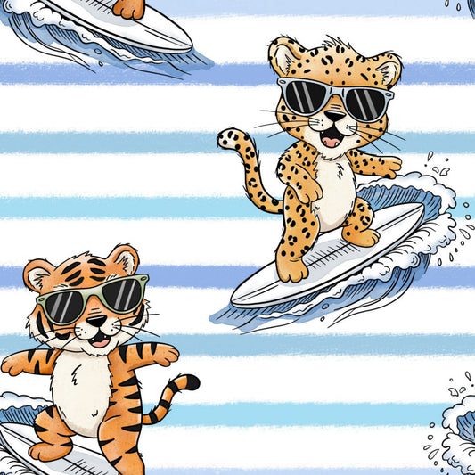Stoff VB Surfer Tiger