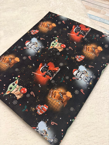 Rest Stoff Sweat VB Weihnachten Sterne 2