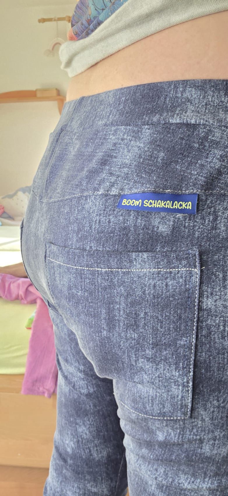 XXL Weblabel BOOM Schakalacka Blau