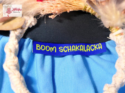 XXL Weblabel BOOM Schakalacka Blau